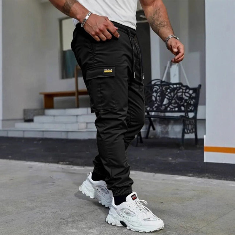 Pantalones cargo con cordón