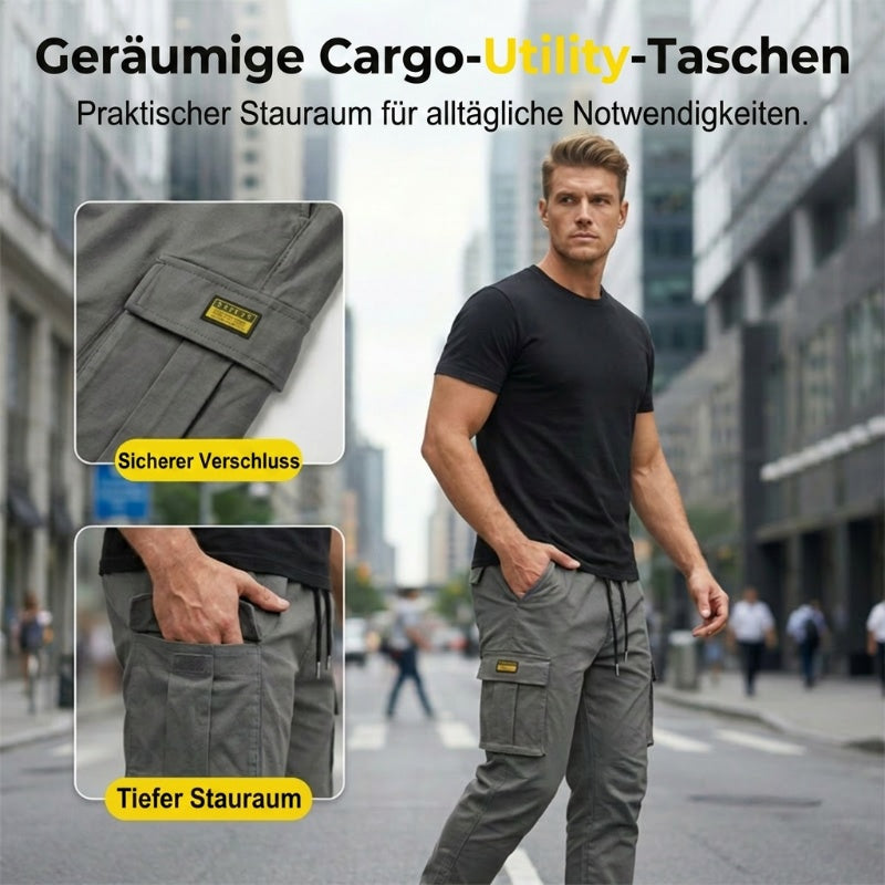 Pantalones cargo con cordón