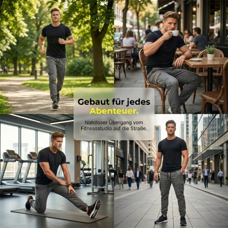 Pantalones cargo con cordón