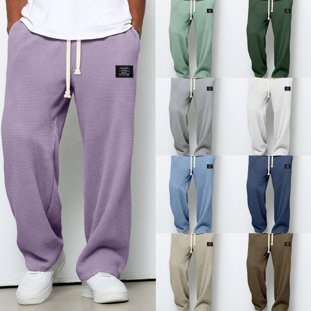 Pantalones anchos con cintura ajustable
