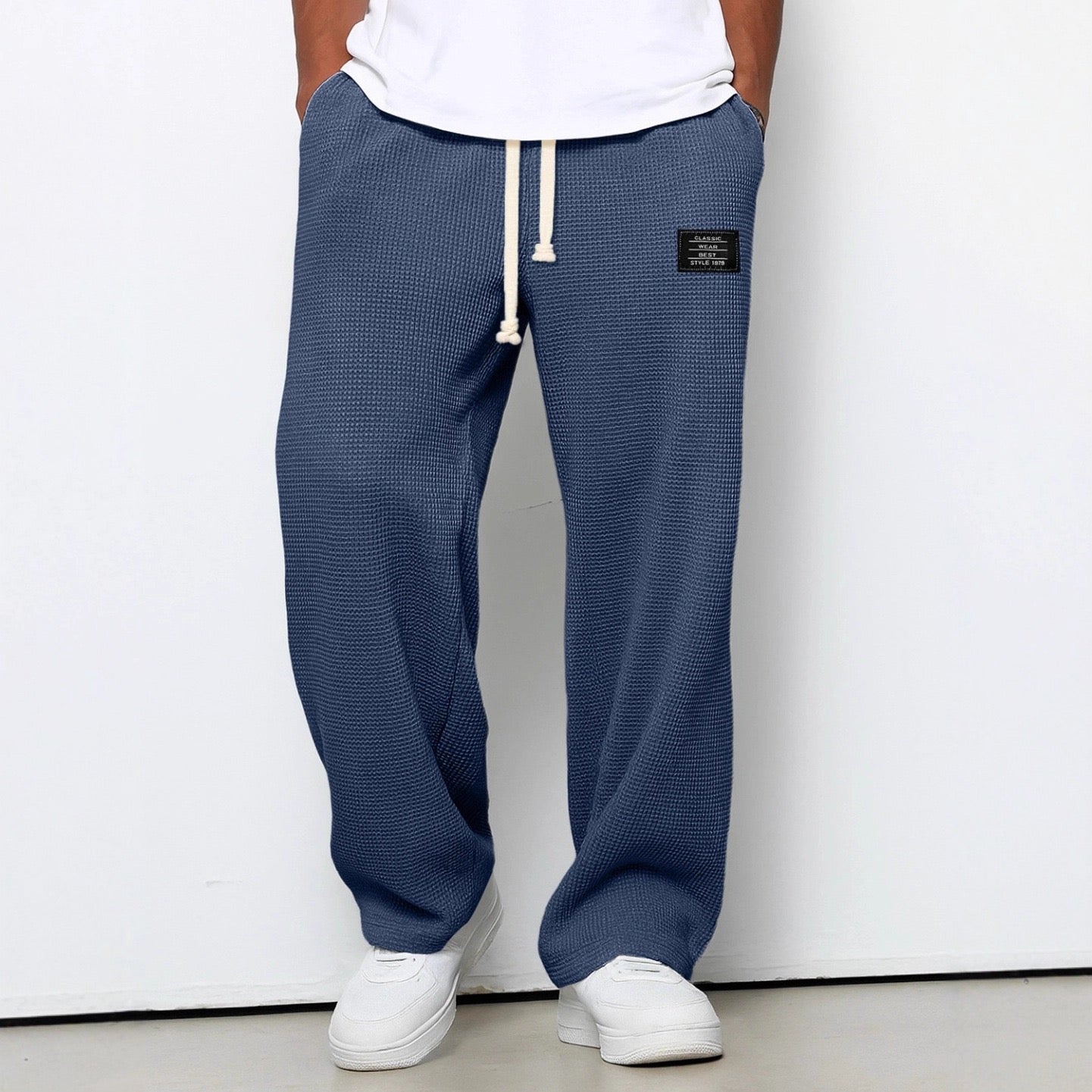 Pantalones anchos con cintura ajustable