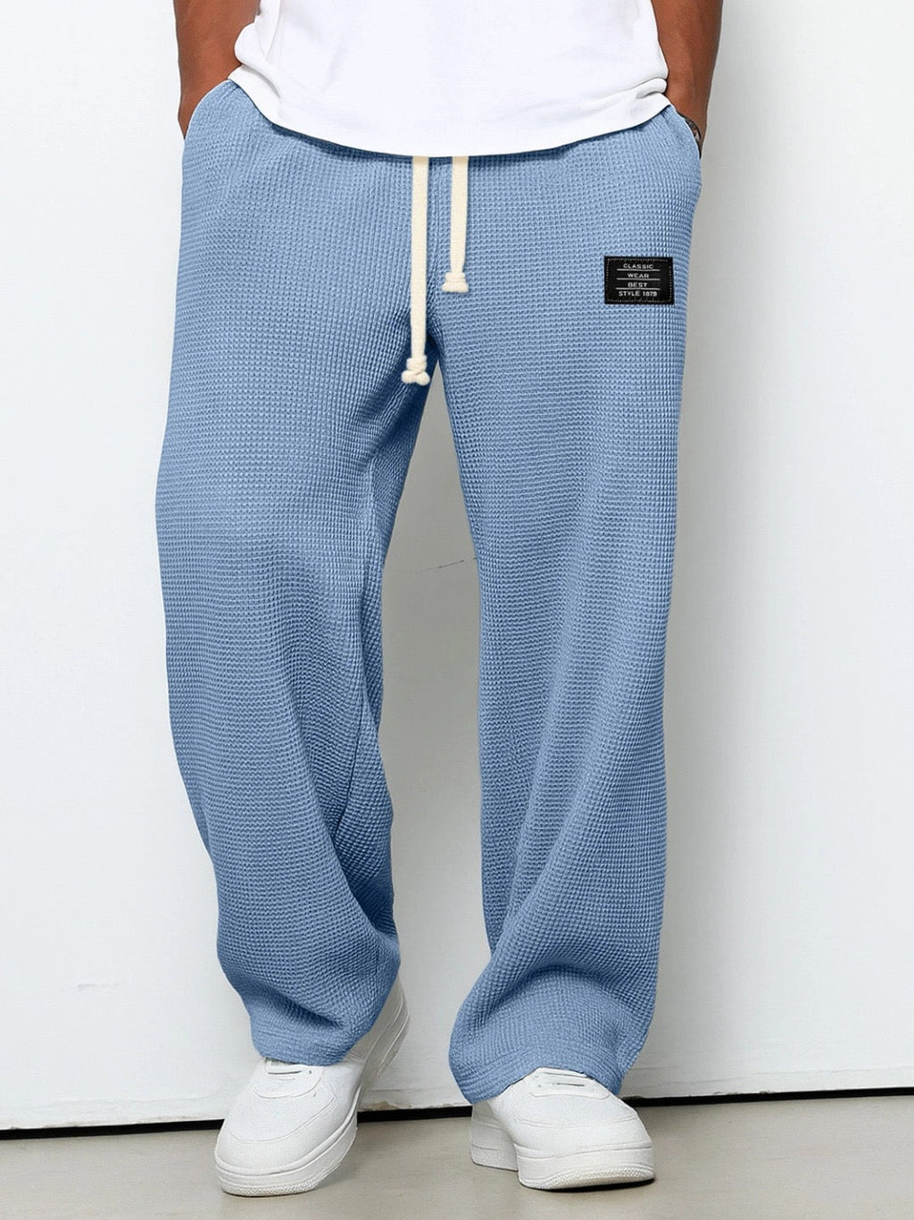 Pantalones anchos con cintura ajustable