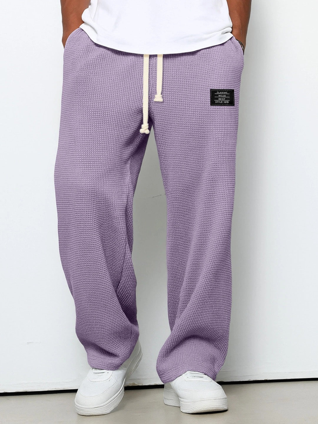 Pantalones anchos con cintura ajustable