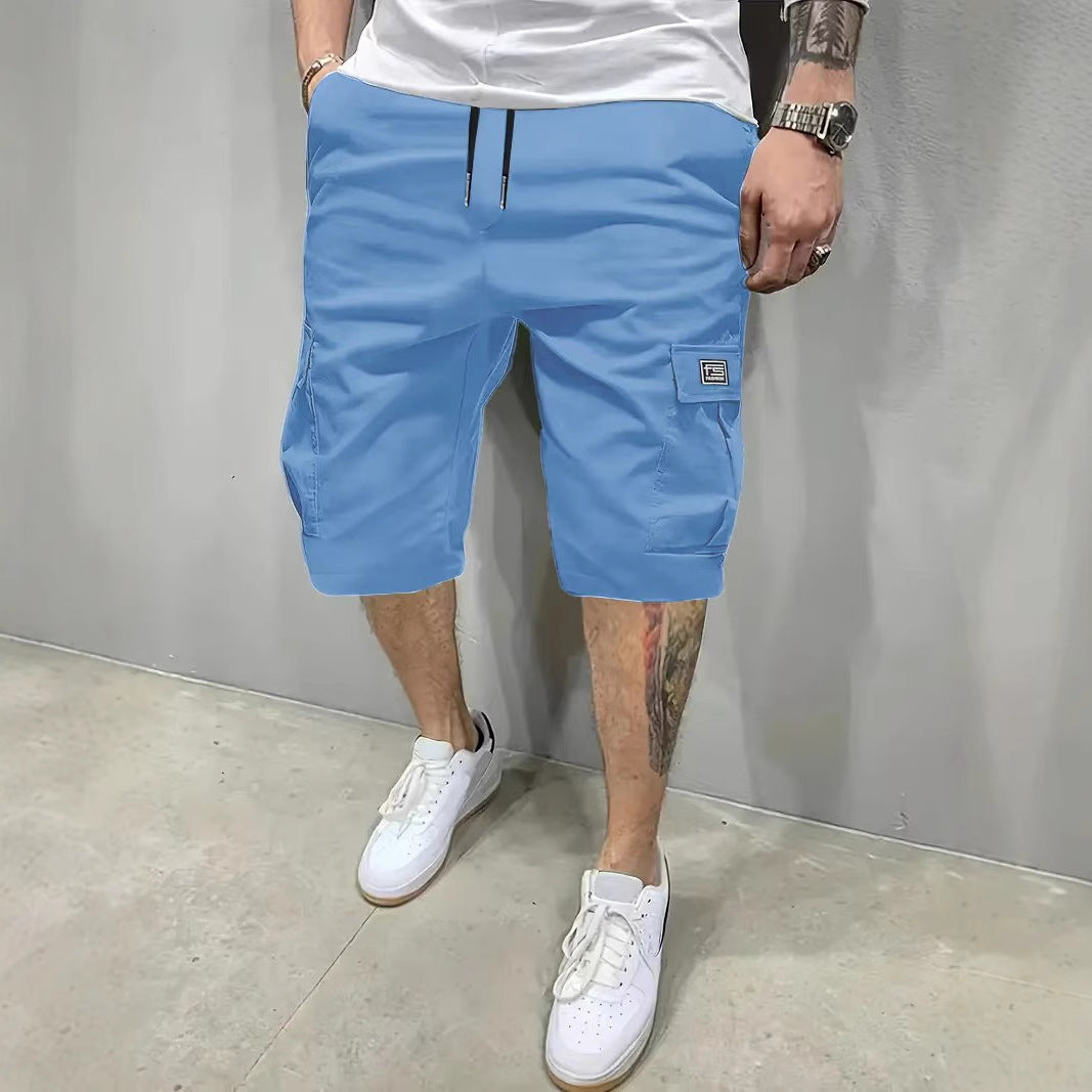 Pantalones cortos tipo cargo para hombre