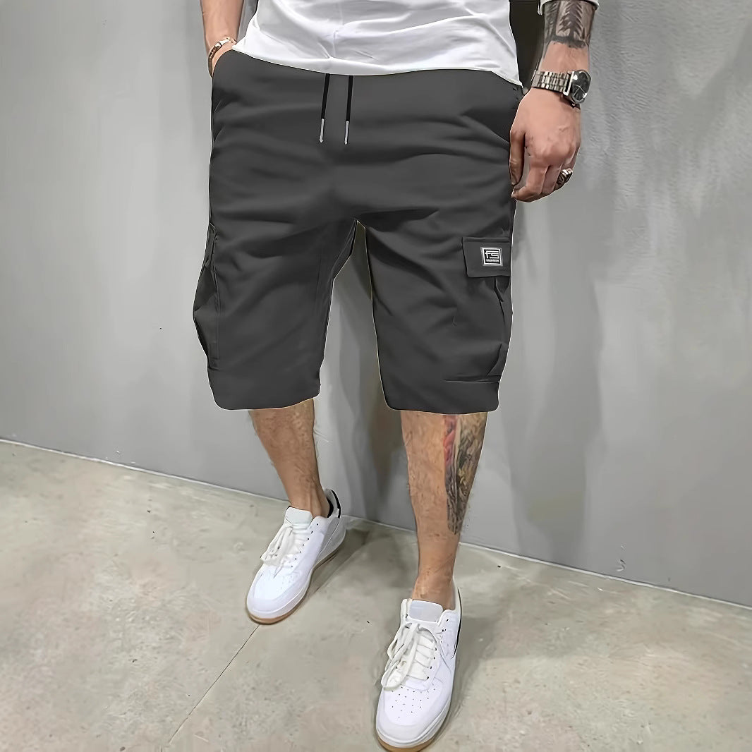 Pantalones cortos tipo cargo para hombre