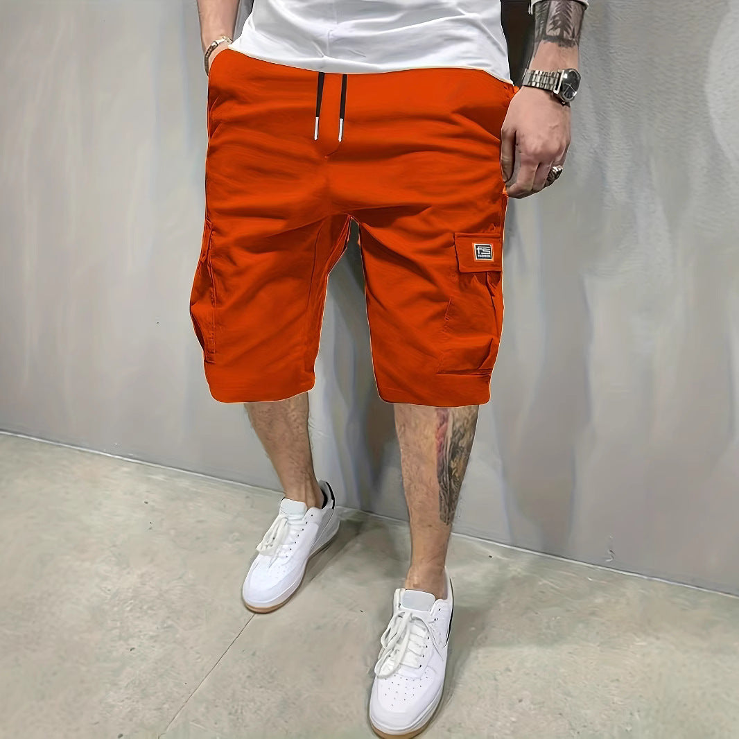 Pantalones cortos tipo cargo para hombre