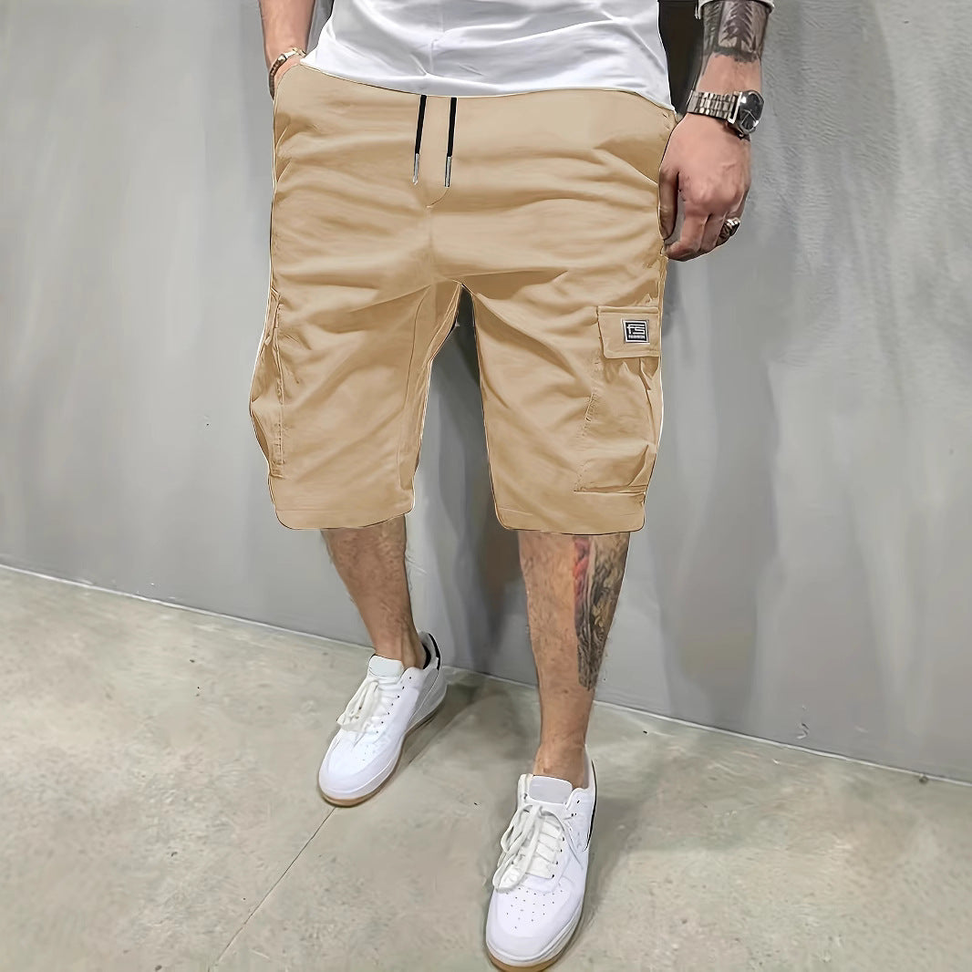Pantalones cortos tipo cargo para hombre