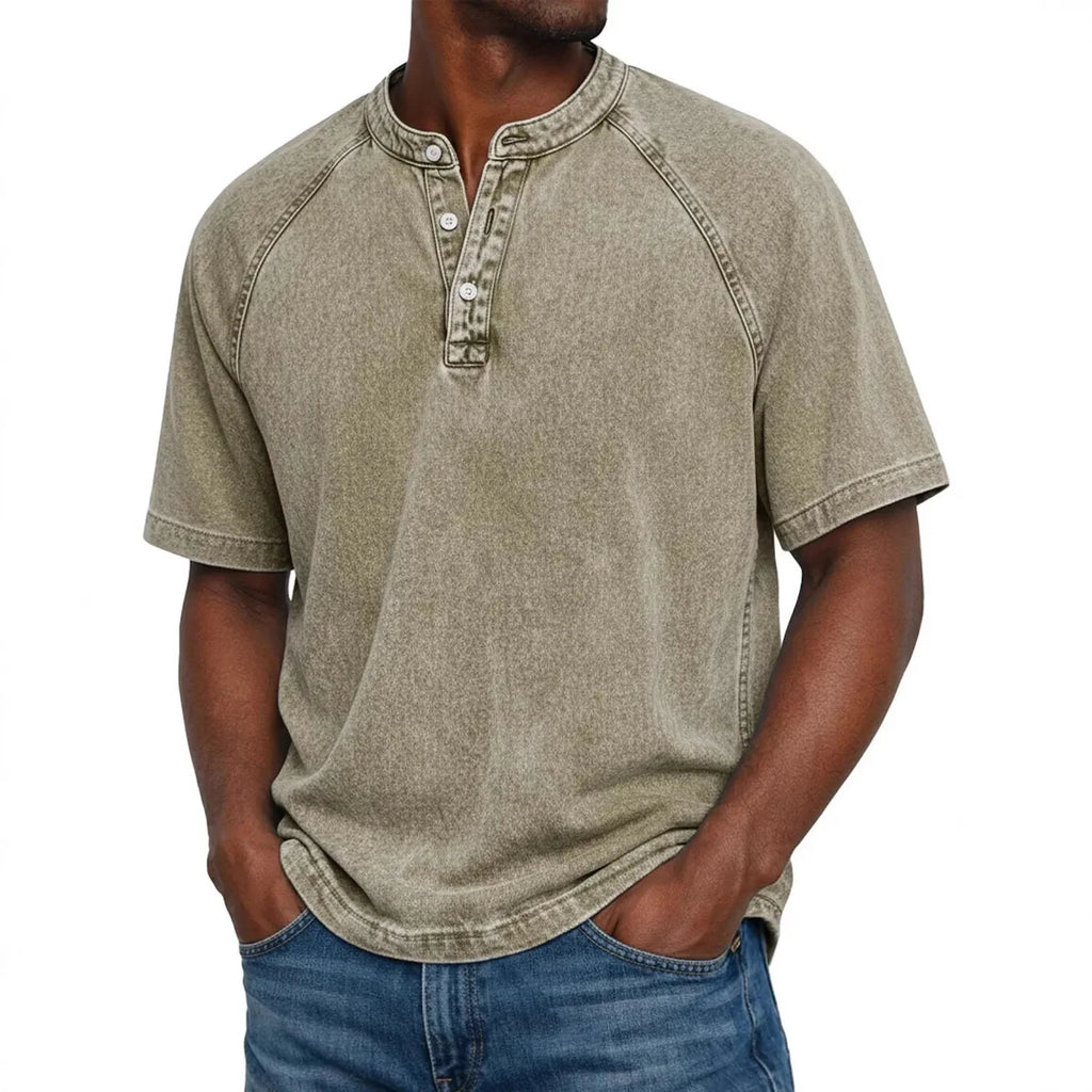 Camisa vintage de hombre con botones