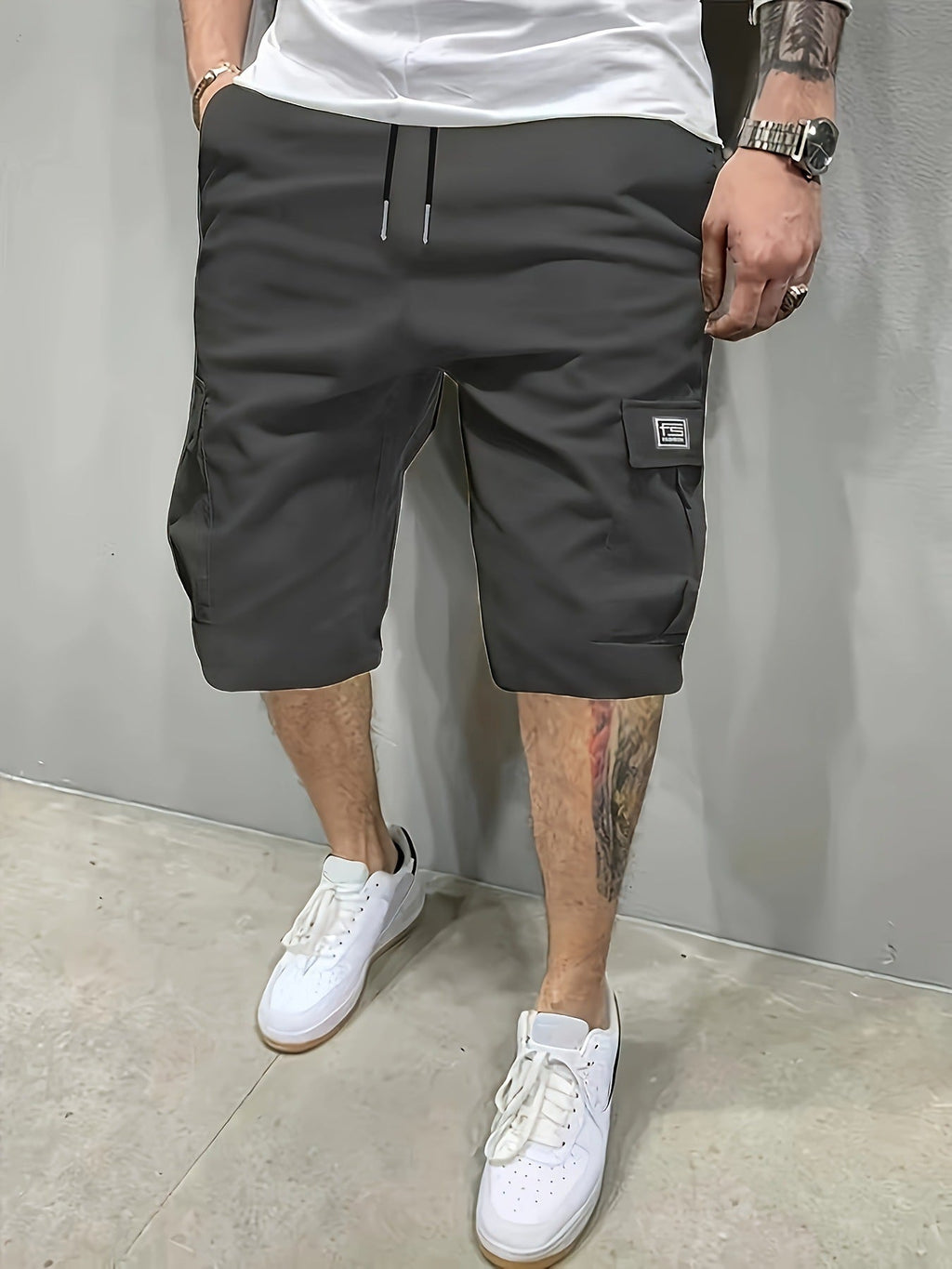 Juan|Pantalones cortos tipo cargo para hombre