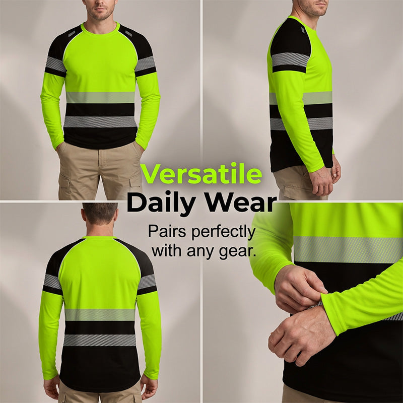 Camiseta de manga larga deportiva para hombre.